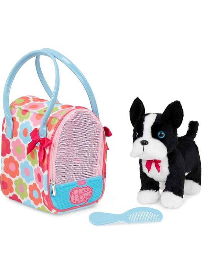 Pucci Pups Plush Puppy And Dog Carrier - Image 1